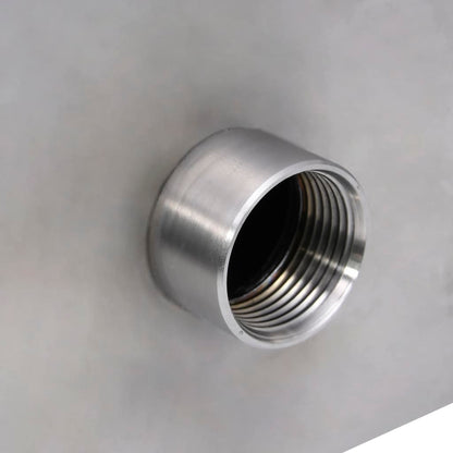 vidaXL Pool-Wasserfall Silber 45x9x26 cm Edelstahl