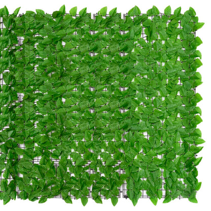 vidaXL Balkon-Sichtschutz mit Grünen Blättern 300x150 cm