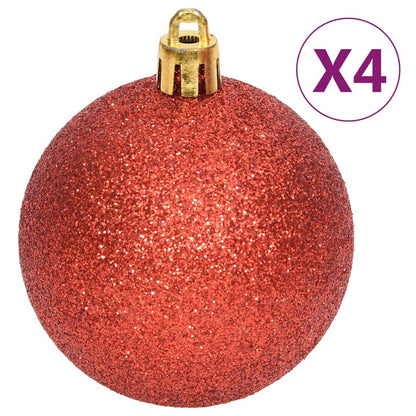 vidaXL 108-tlg. Weihnachtskugel-Set Rot und Weiß