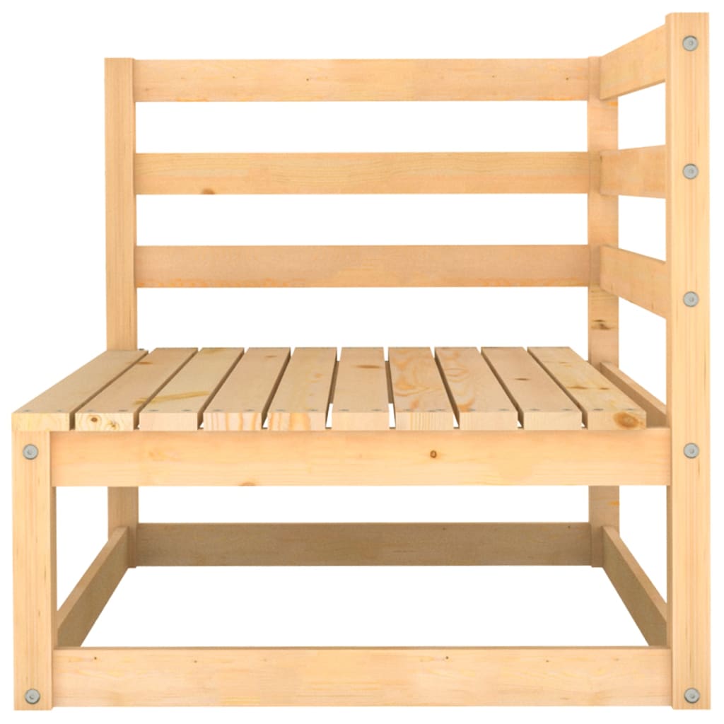 vidaXL Outdoor-Sofa 3-Sitzer Massivholz Kiefer