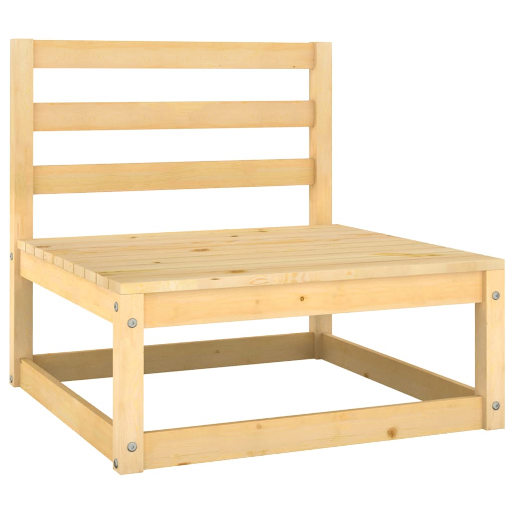 vidaXL Outdoor-Sofa 3-Sitzer Massivholz Kiefer