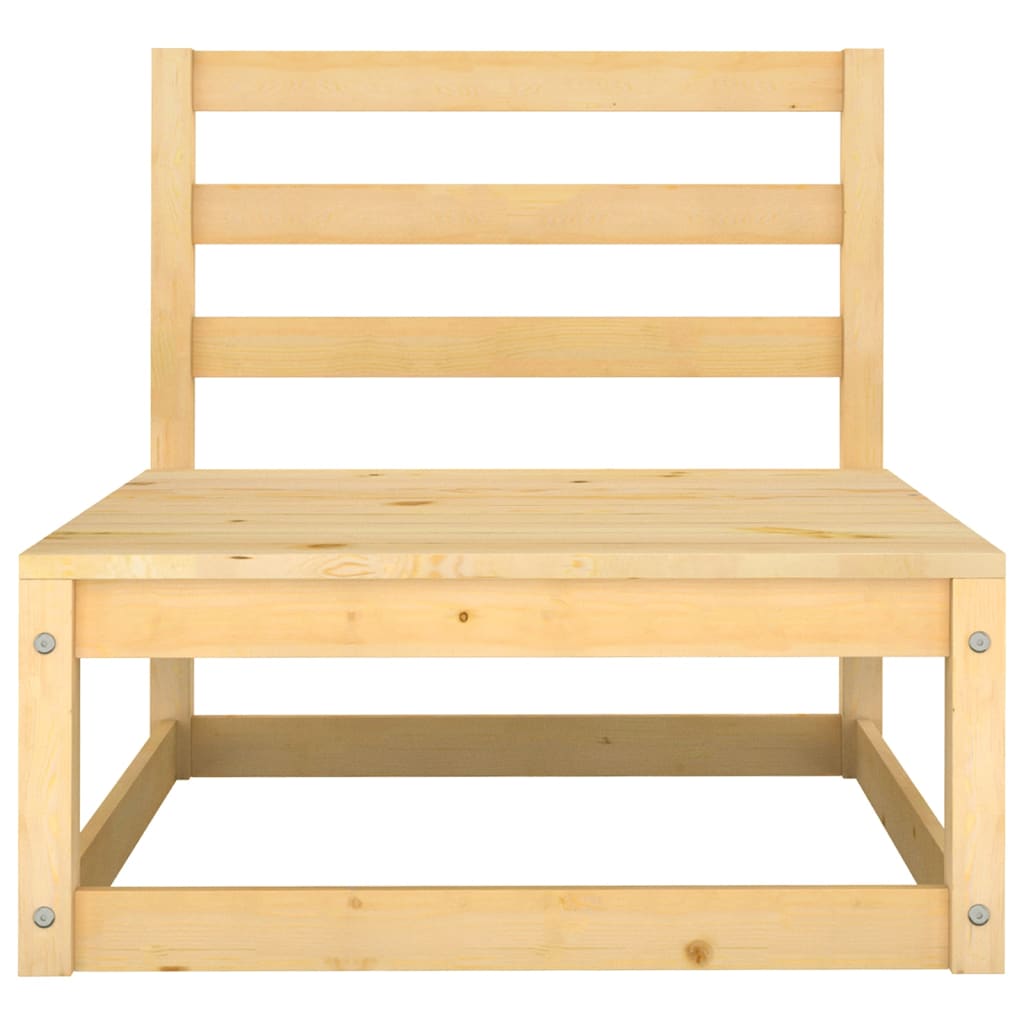 vidaXL Outdoor-Sofa 3-Sitzer Massivholz Kiefer