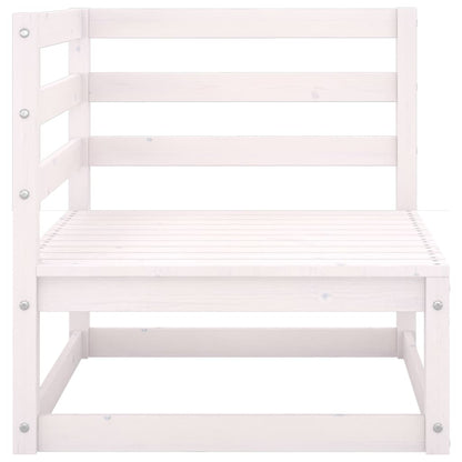 vidaXL 8-tlg. Garten-Lounge-Set Weiß Kiefer Massivholz