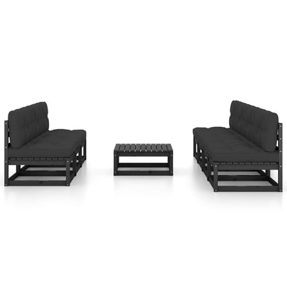 vidaXL 8-tlg. Garten-Lounge-Set mit Kissen Kiefer Massivholz