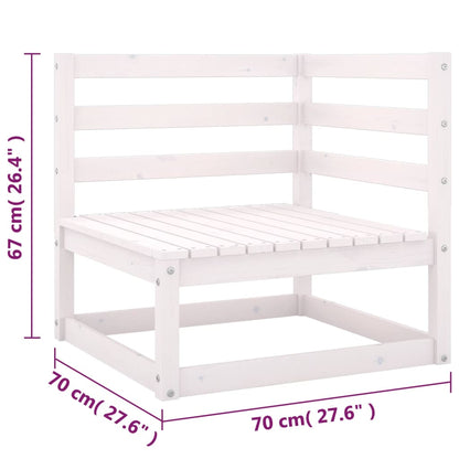 vidaXL 8-tlg. Garten-Lounge-Set mit Kissen Massivholz Kiefer