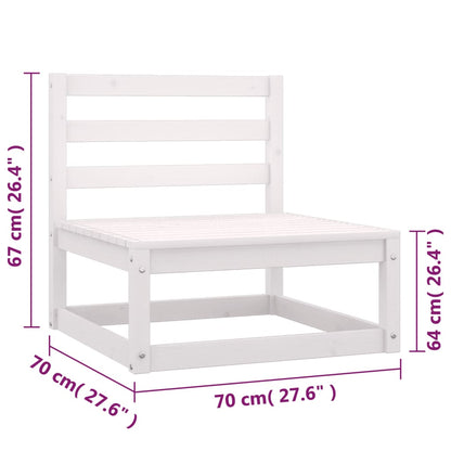 vidaXL 8-tlg. Garten-Lounge-Set mit Kissen Massivholz Kiefer