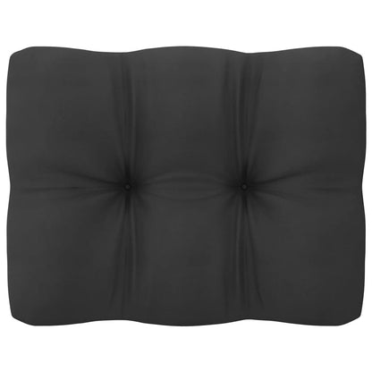 vidaXL 8-tlg. Garten-Lounge-Set mit Kissen Schwarz Massivholz Kiefer