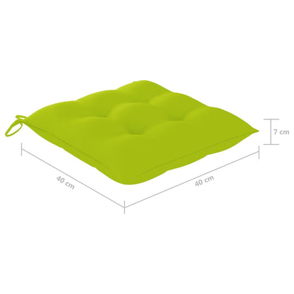 vidaXL Klappbare Gartenstühle 8 Stk. mit Kissen Massivholz Akazie