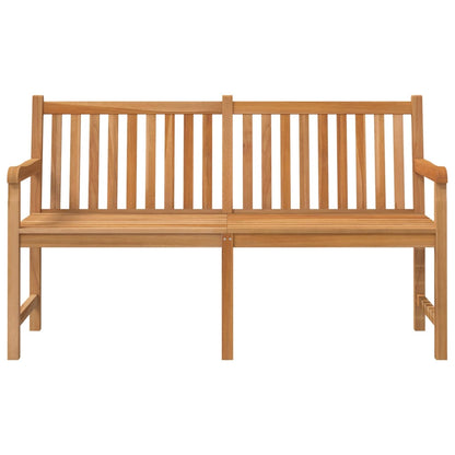 vidaXL Gartenbank 150 cm Massivholz Teak