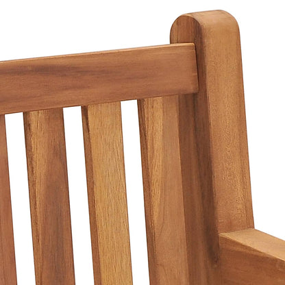 vidaXL Gartenbank 228 cm Massivholz Teak