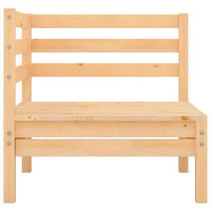 vidaXL 2-Sitzer-Gartensofa Kiefer Massivholz