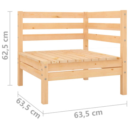 vidaXL 2-Sitzer-Gartensofa Kiefer Massivholz