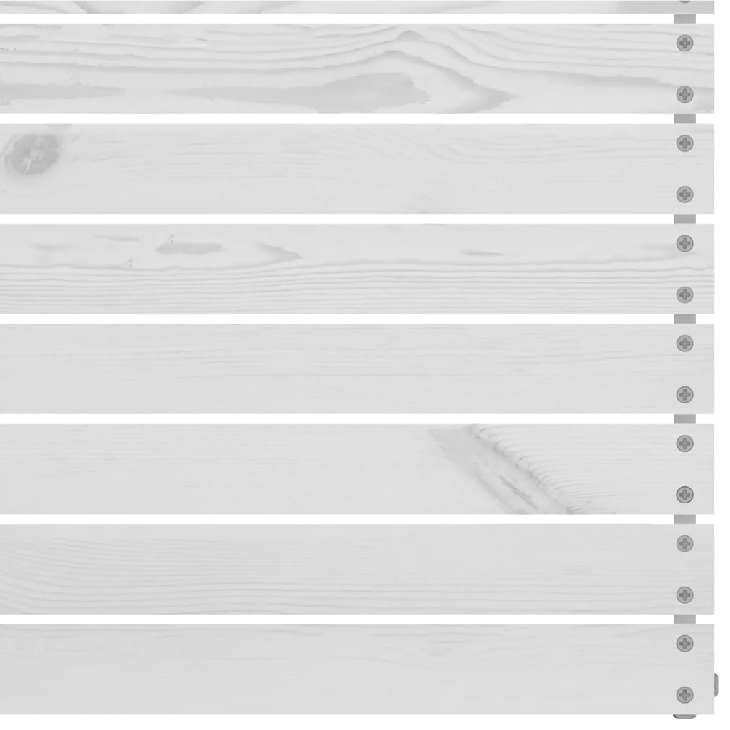 vidaXL 8-tlg. Garten-Lounge-Set Weiß Kiefer Massivholz