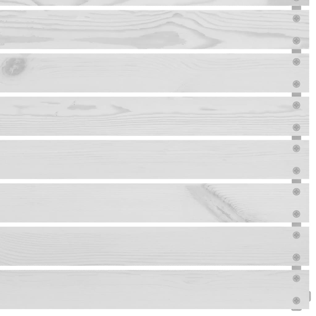 vidaXL 8-tlg. Garten-Lounge-Set Weiß Kiefer Massivholz