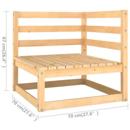 vidaXL 3-tlg. Garten-Lounge-Set mit Kissen Kiefer Massivholz