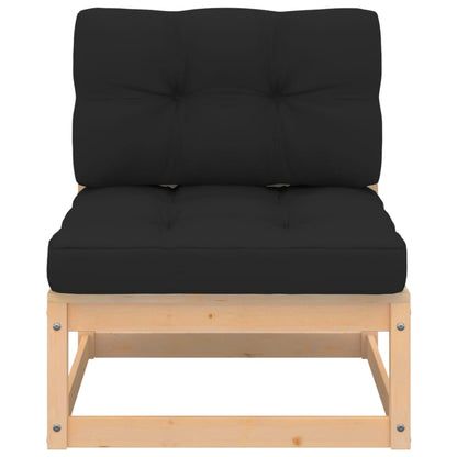 vidaXL 4-tlg. Garten-Lounge-Set mit Kissen Kiefer Massivholz