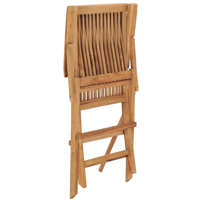 vidaXL Klappbare Gartenstühle 6 Stk. Massivholz Teak