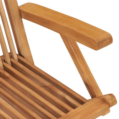 vidaXL Klappbare Gartenstühle 6 Stk. Massivholz Teak