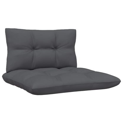 vidaXL 2-Sitzer-Gartensofa mit Anthrazit Kissen Massivholz Kiefer