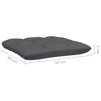vidaXL 3-Sitzer-Gartensofa mit Anthrazit Kissen Massivholz Kiefer