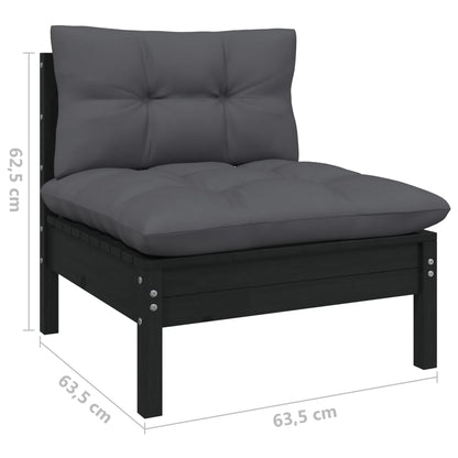 vidaXL 8-tlg. Garten-Lounge-Set mit Kissen Kiefer Massivholz
