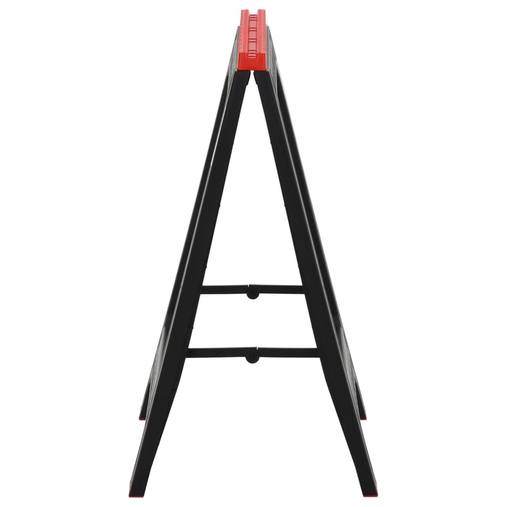 vidaXL Arbeitsböcke 2 Stk. Klappbar Schwarz & Rot Polypropylen 350 kg