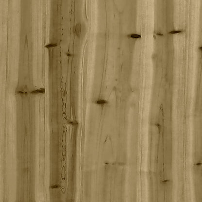 vidaXL Gartenbank aus Gabionen 83x31,5x42 cm Kiefernholz Imprägniert