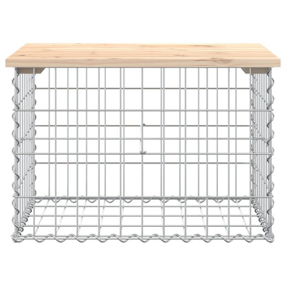 vidaXL Gartenbank aus Gabionen 63x44x42 cm Massivholz Kiefer