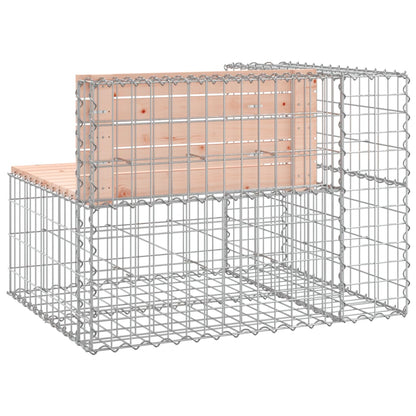 vidaXL Gartenbank aus Gabionen 92x71x65,5 cm Massivholz Douglasie