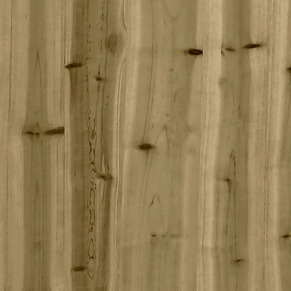 vidaXL Gartenbank aus Gabionen 183x41x60,5 cm Kiefernholz Imprägniert
