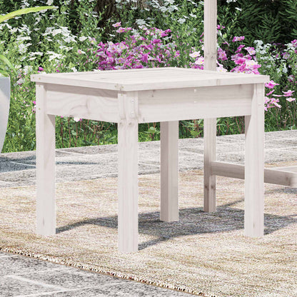 vidaXL Gartenbank Weiß 50x44x45 cm Massivholz Kiefer