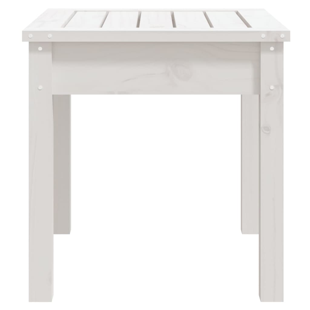 vidaXL Gartenbank Weiß 50x44x45 cm Massivholz Kiefer
