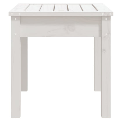 vidaXL Gartenbank Weiß 50x44x45 cm Massivholz Kiefer