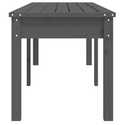 vidaXL Gartenbank 2-Sitzer Grau 159,5x44x45 cm Massivholz Kiefer