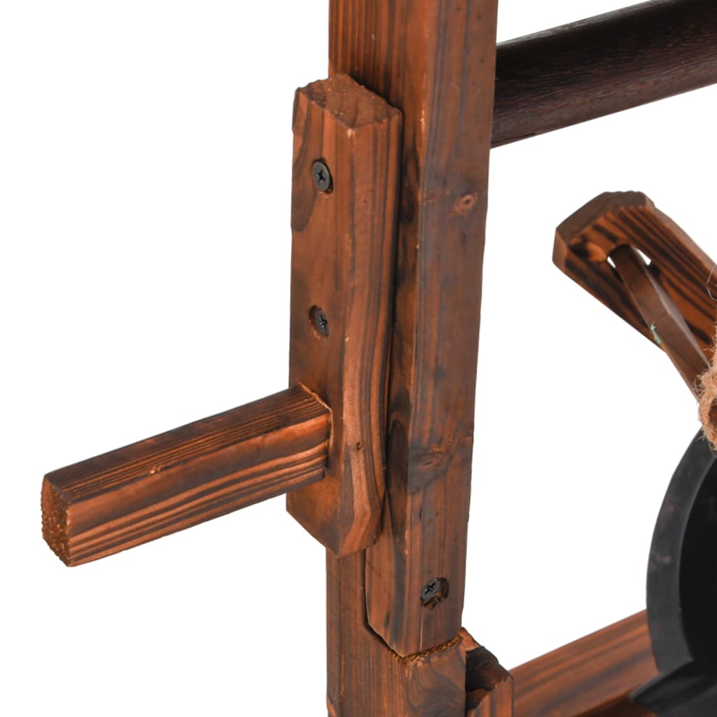 vidaXL Wunschbrunnen mit Pumpe 57x50x112 cm Massivholz Tanne