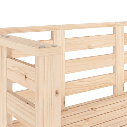 vidaXL Gartenbank 111,5x53x71 cm Massivholz Kiefer