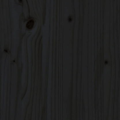 vidaXL 8-tlg. Garten-Lounge-Set mit Kissen Schwarz Massivholz