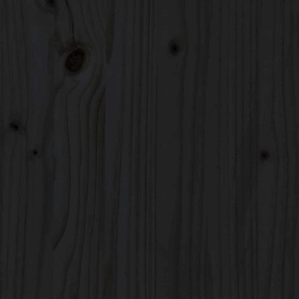 vidaXL 8-tlg. Garten-Lounge-Set mit Kissen Schwarz Massivholz