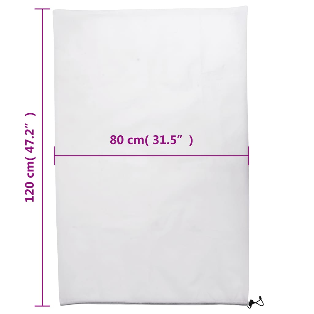 vidaXL Wintervlies mit Kordelzug 8 Stk. 70 g/m² 0,8x1,2 m