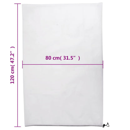 vidaXL Wintervlies mit Kordelzug 8 Stk. 70 g/m² 0,8x1,2 m