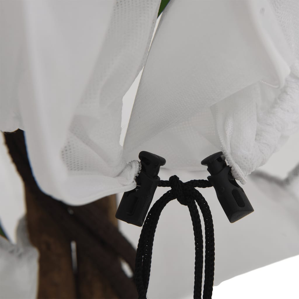 vidaXL Wintervlies mit Reißverschluss 2 Stk. 70 g/m² 3,93x3 m