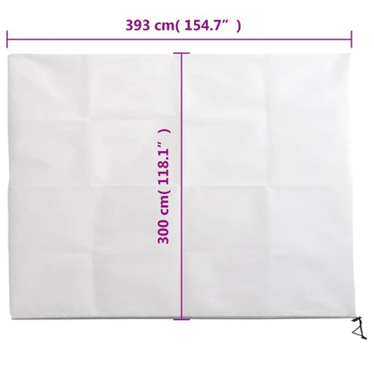 vidaXL Wintervlies mit Reißverschluss 2 Stk. 70 g/m² 3,93x3 m