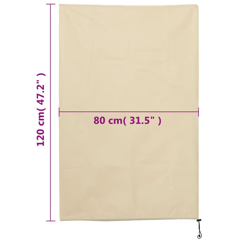 vidaXL Wintervlies mit Kordelzug 12 Stk. 70 g/m² 0,8x1,2 m