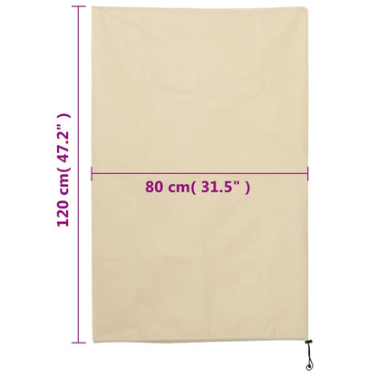 vidaXL Wintervlies mit Kordelzug 12 Stk. 70 g/m² 0,8x1,2 m
