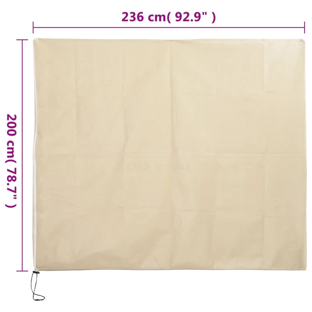 vidaXL Wintervlies mit Reißverschluss 4 Stk. 70 g/m² 2,36x2 m