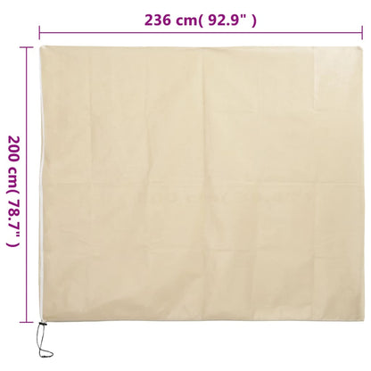vidaXL Wintervlies mit Reißverschluss 4 Stk. 70 g/m² 2,36x2 m