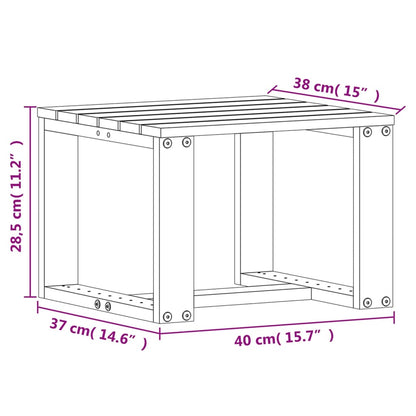 vidaXL 3-tlg. Garten-Lounge-Set Massivholz Kiefer