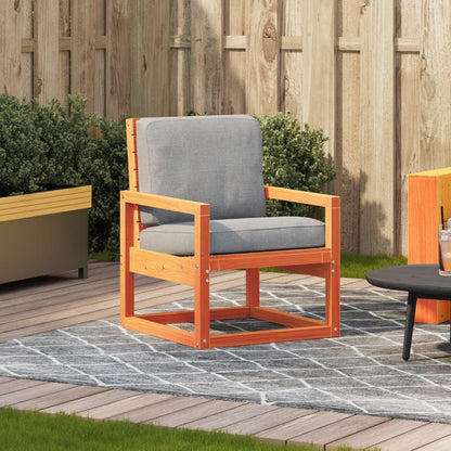 vidaXL Gartenstuhl Wachsbraun 57,5x63x76 cm Massivholz Kiefer
