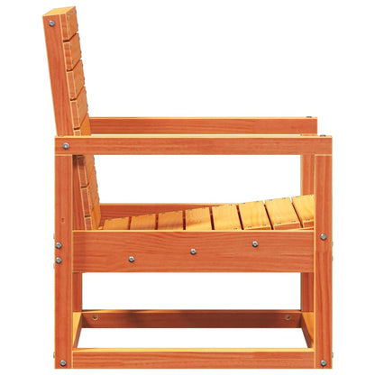 vidaXL Gartenstuhl Wachsbraun 57,5x63x76 cm Massivholz Kiefer