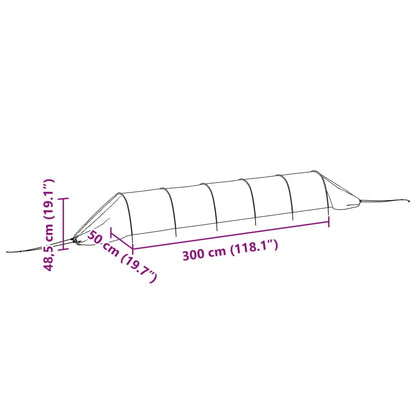 vidaXL Netztunnel 2 Stk. Schwarz Stahl und Polyethylen